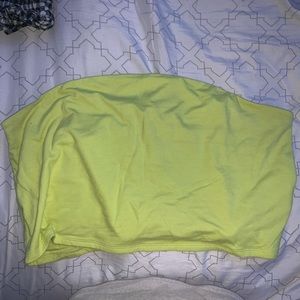 lime green tube top